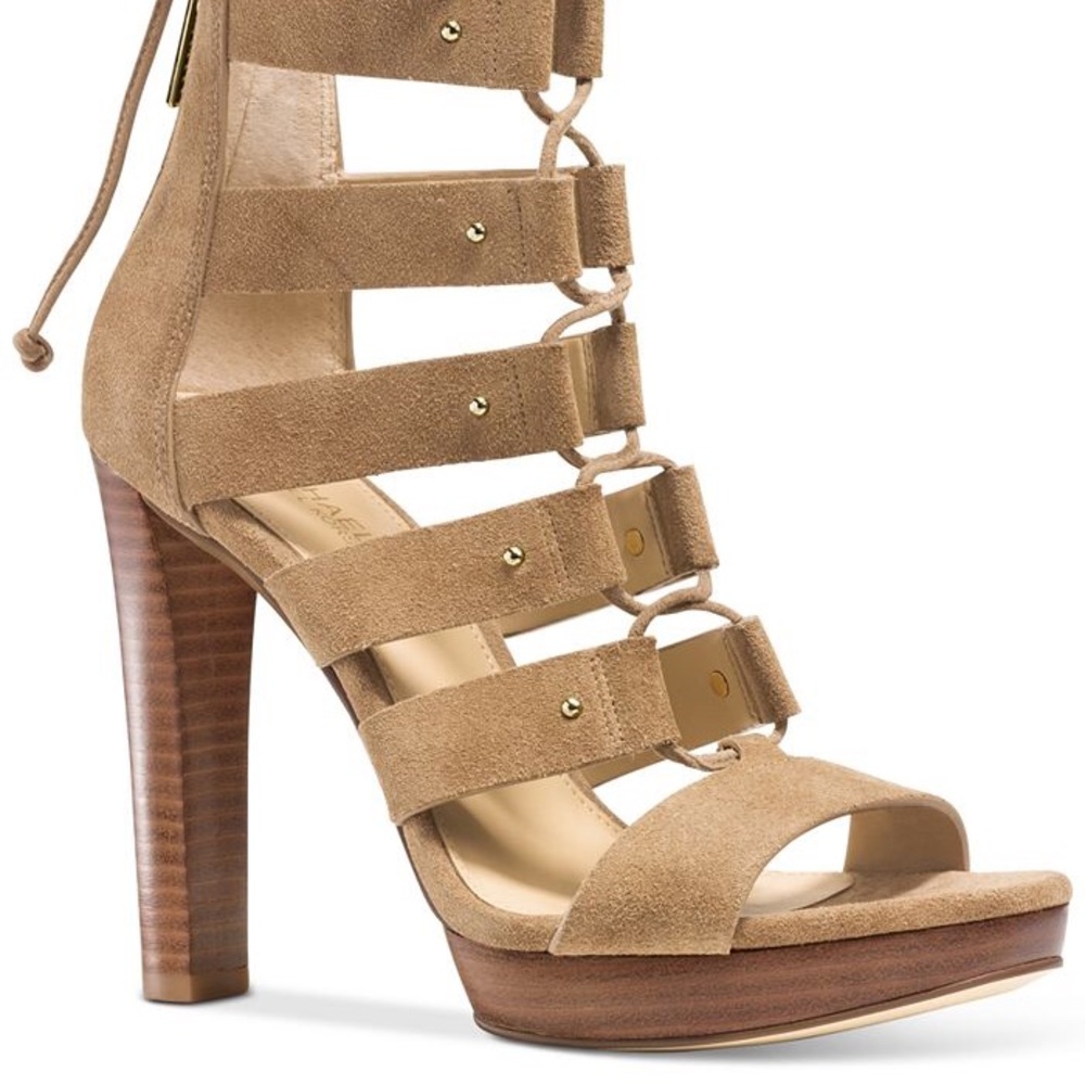 Michael Kors Sofia Platform Suade Heels